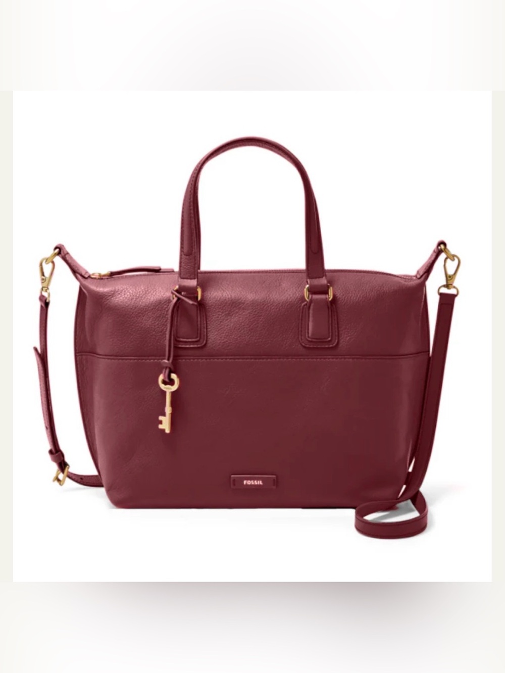 Fossil Julia Leather Satchel Bag